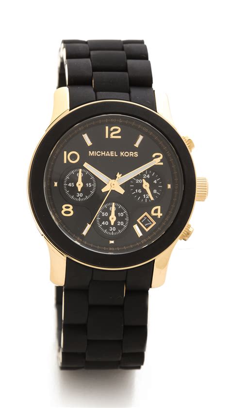 michael kors matte black runway watch|michael kors waterproof watch.